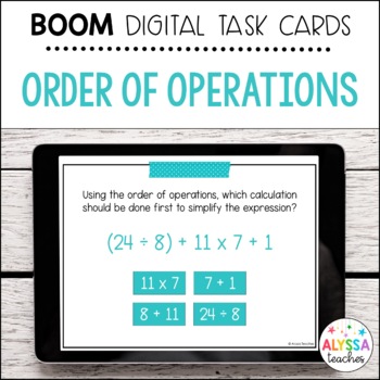Preview of Order of Operations (Simplifying Expressions) Boom Cards