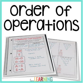 Preview of Order of Operations - Slides, Notes, and Practice