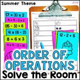 Order of Operations - Solve the Room Summer Math Activity 