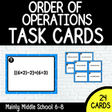 Order of Operations TASK CARDS (set of 24)