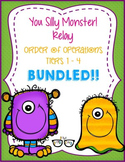 4 Differentiate Order of Operations Silly Monster Relay!