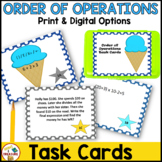 Order of Operations Task Cards | Print and Digital