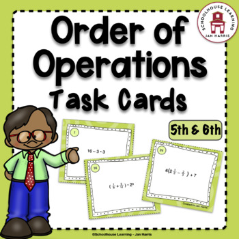 Preview of Order of Operations Task Cards