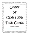 Order of Operations Task Cards