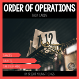 Order of Operations Task Cards ( BODMAS, BOMDAS, PEMDAS )