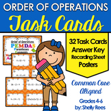 Order of Operations Task Cards PEMDAS Practice and Review