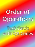 Order of Operations Task Cards with QR Codes
