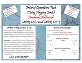 Order of Operations Task - Using Playing Cards