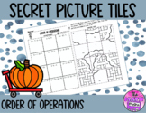 Order of Operations Thanksgiving Themed Secret Picture Tiles