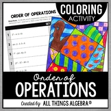 Order Of Operations Coloring Worksheets Teaching Resources Tpt