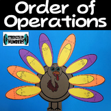 Order of Operations Thanksgiving Big Turkey Cooperative Activity