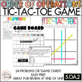 Order of Operations Tic-Tac-Toe Game (5.OA.2)