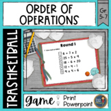 Order of Operations Trashketball Math Game