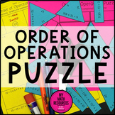 6.EE.A.1 Order of Operations Puzzle - Fun Math Activity