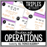 Order of Operations | Triples Activity