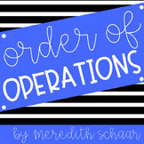 Order of Operations Unit