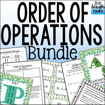 Preview of Order of Operations Bundle