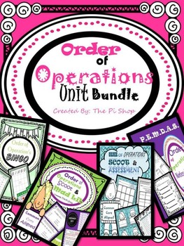 Preview of Order of Operations Unit Bundle ( NO PREP)
