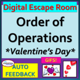 Order of Operations | Valentine's Day Math Escape Room Activity