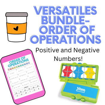 Preview of Order of Operations Versatiles BUNDLE! Perfect for Math Workshop!