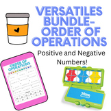 Order of Operations Versatiles BUNDLE! Perfect for Math Workshop!