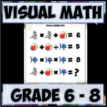 Preview of Order of Operations - Visual Math Puzzles - Grade 6-8