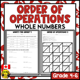 Order of Operations | Whole Numbers Only