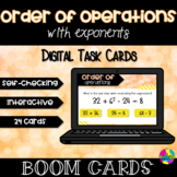 Order of Operations With Exponents Boom Cards™ Digital Task Cards