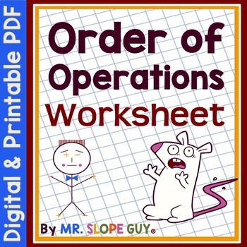 Preview of Order of Operations Worksheet MA.8.NSO.1.7