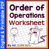 Order of Operations Worksheet MA.8.NSO.1.7