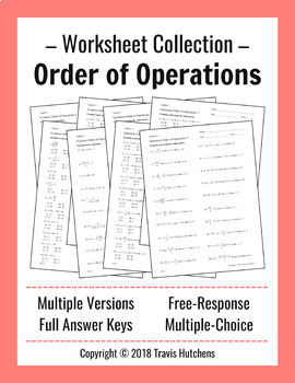 Preview of Order of Operations - Worksheet Collection