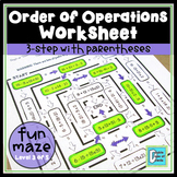 Order of Operations Worksheet - Level 3 