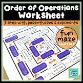 Order of Operations Worksheet - Level 4