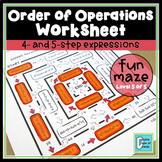 Order of Operations Worksheet - Level 5 