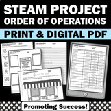 Order of Operations Worksheets Activity STEAM STEM Project