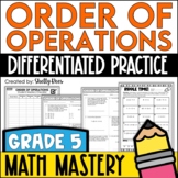 Order of Operations Worksheets and Activity PEMDAS Practice and Review