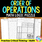 Order of Operations Worksheets Puzzle Activity PEMDAS Eval