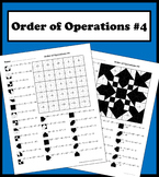 Order of Operations (advanced with negatives) Color Worksheet #4
