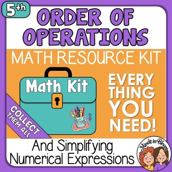 Preview of Order of Operations and Numerical Expressions  5th Grade Math Kit