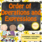 Order of Operations and Numerical Expressions Worksheets
