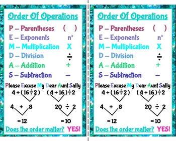 Preview of Order of Operations and Solving Multistep Problems
