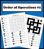 Order of Operations color worksheet #2