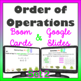 Order of Operations distance learning Boom Cards and Googl