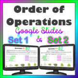 Order of Operations distance learning Google Slides Set 1 