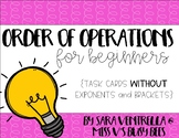 Order of Operations {for Beginners} Task Cards