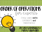 Order of Operations {for Experts} Task Cards
