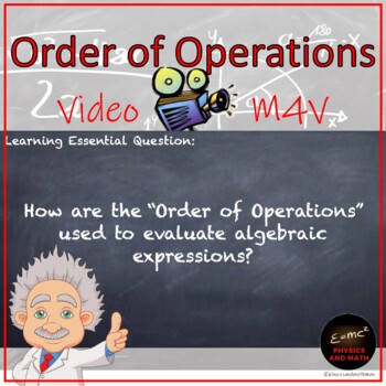 Preview of Order of Operations with Examples m4v Video for Pre-Algebra
