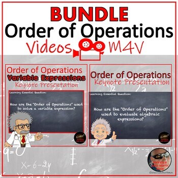 Preview of Order of Operations m4v Video BUNDLE