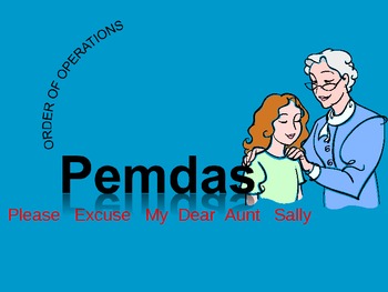 Preview of Order of Operations using pemdas