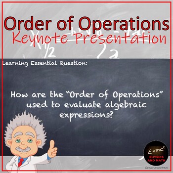 Preview of Order of Operations with Examples Keynote for Pre-Algebra
